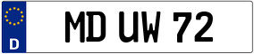 Trailer License Plate